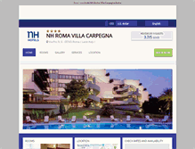 Tablet Screenshot of nhvillacarpegna.hotelinroma.com
