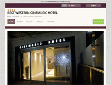 Tablet Screenshot of cinemusichotel.hotelinroma.com