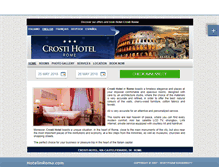 Tablet Screenshot of crostihotel.hotelinroma.com