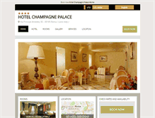 Tablet Screenshot of champagne.hotelinroma.com