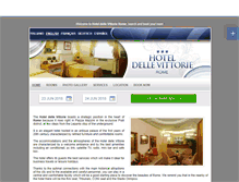 Tablet Screenshot of hoteldellevittorie.hotelinroma.com