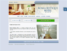 Tablet Screenshot of boutique.hotelinroma.com