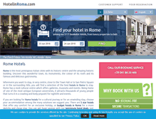 Tablet Screenshot of hotelinroma.com