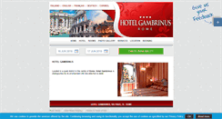 Desktop Screenshot of gambrinus.hotelinroma.com