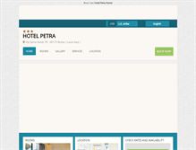 Tablet Screenshot of petraresidence.hotelinroma.com