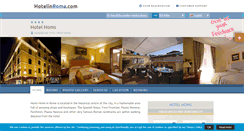 Desktop Screenshot of hotelhoms.hotelinroma.com