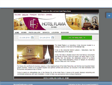 Tablet Screenshot of hotelflavia.hotelinroma.com