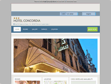 Tablet Screenshot of hotelconcordia.hotelinroma.com