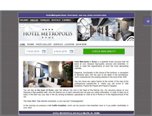 Tablet Screenshot of metropolis.hotelinroma.com