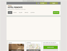 Tablet Screenshot of hotelpiemonte.hotelinroma.com