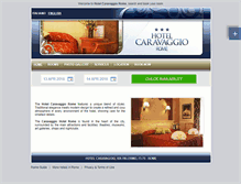 Tablet Screenshot of caravaggio.hotelinroma.com