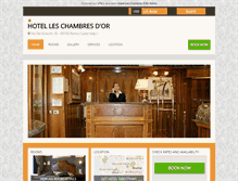 Tablet Screenshot of chambresdor.hotelinroma.com