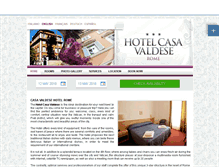 Tablet Screenshot of casavaldese.hotelinroma.com