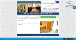 Desktop Screenshot of clarin.hotelinroma.com
