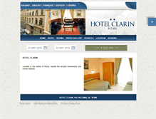 Tablet Screenshot of clarin.hotelinroma.com