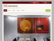 Tablet Screenshot of hotelrinascimento.hotelinroma.com
