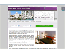 Tablet Screenshot of magnifico.hotelinroma.com