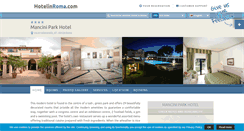 Desktop Screenshot of manciniparkhotel.hotelinroma.com