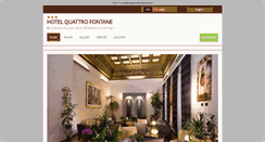 Desktop Screenshot of hotelquattrofontane.hotelinroma.com