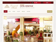 Tablet Screenshot of hermitage.hotelinroma.com