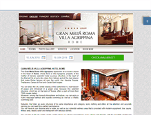 Tablet Screenshot of granmeliaroma.hotelinroma.com